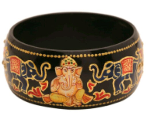 Siddhi Ganesha Black Bangle